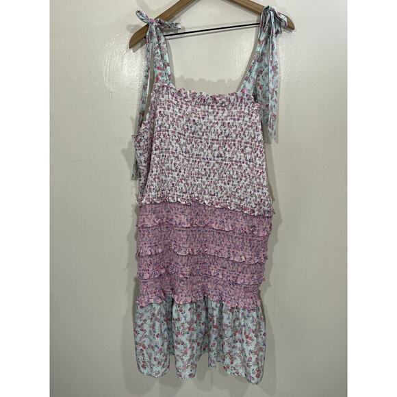 NWT Love Shack Fancy X Target Adeline Smocked Tiered Dress 3X Plus Cottagecore - Picture 1 of 16